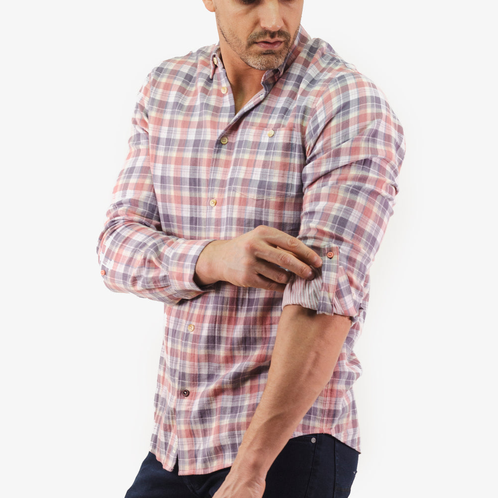 
                      
                        Scotch&amp;Soda Checkered Shirt in Pink color
                      
                    