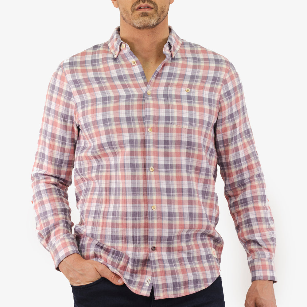 Chemise A Carreaux Scotch&Soda de couleur Rose