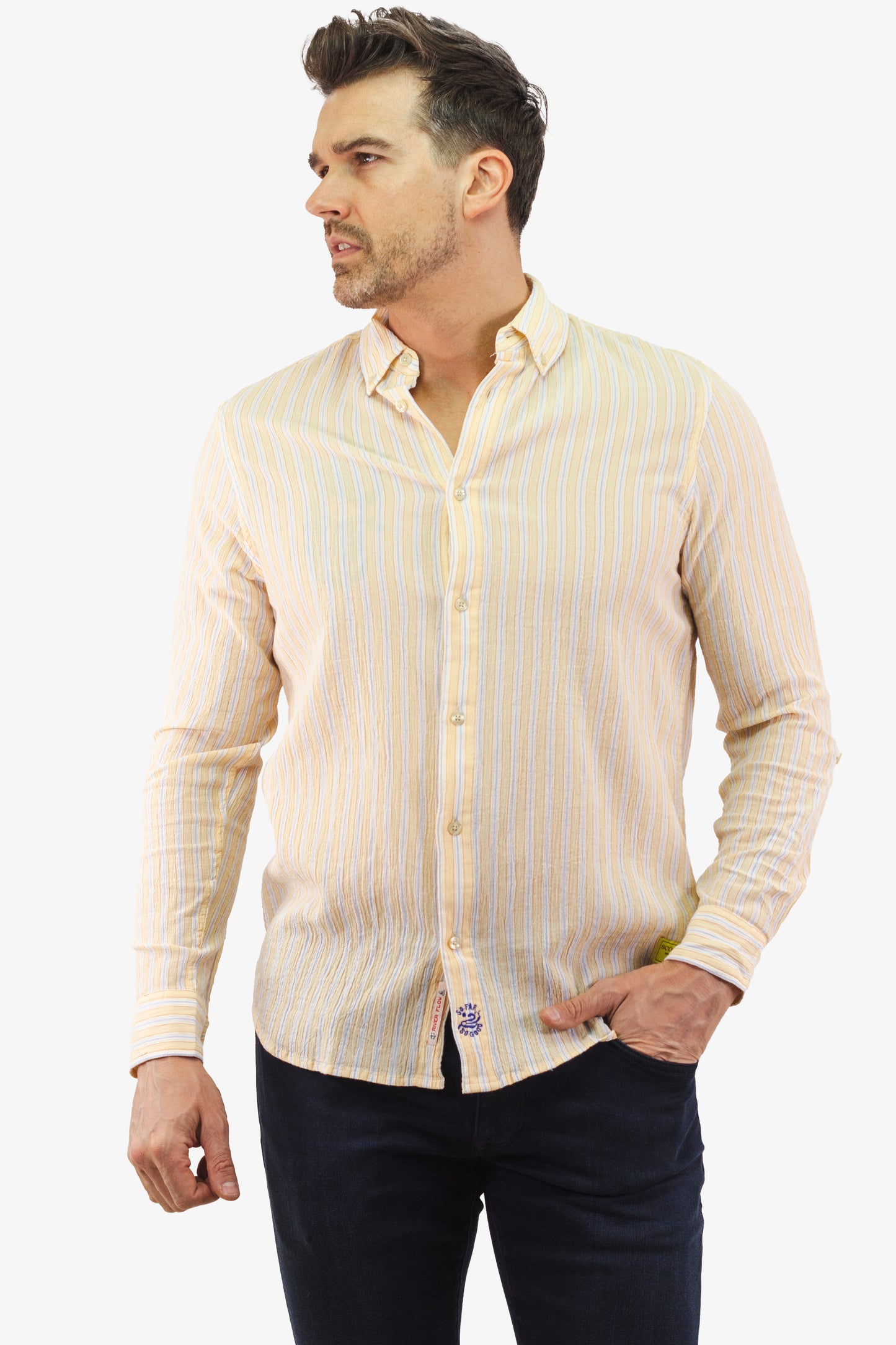 Chemise Scotch&Soda de couleur Jaune