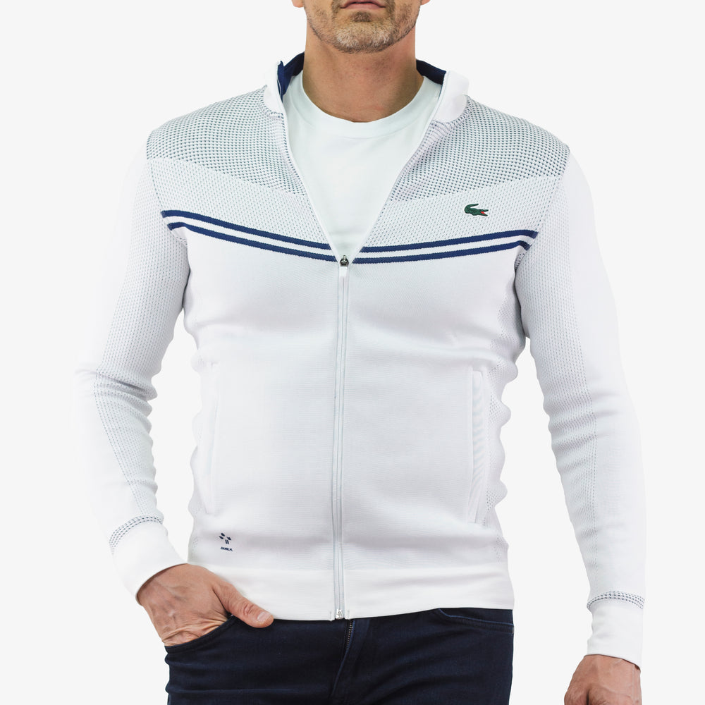 Veste Lacoste de couleur Blanc