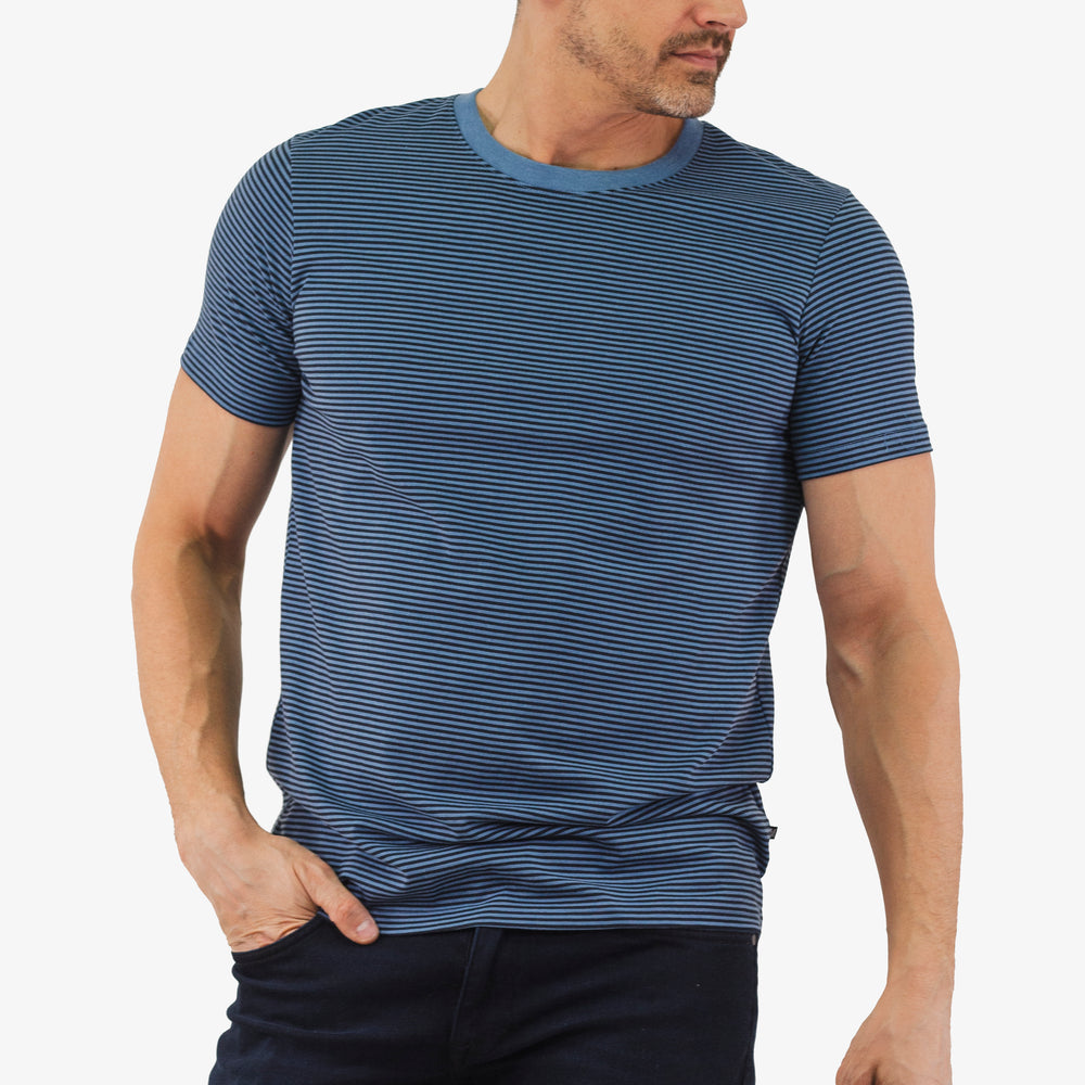 T-Shirt Matinique de couleur Bleu