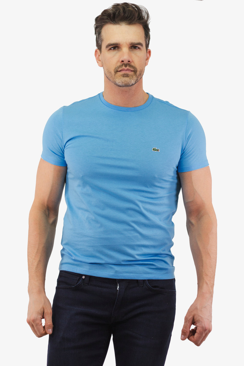 T-Shirt Lacoste de couleur Bleu