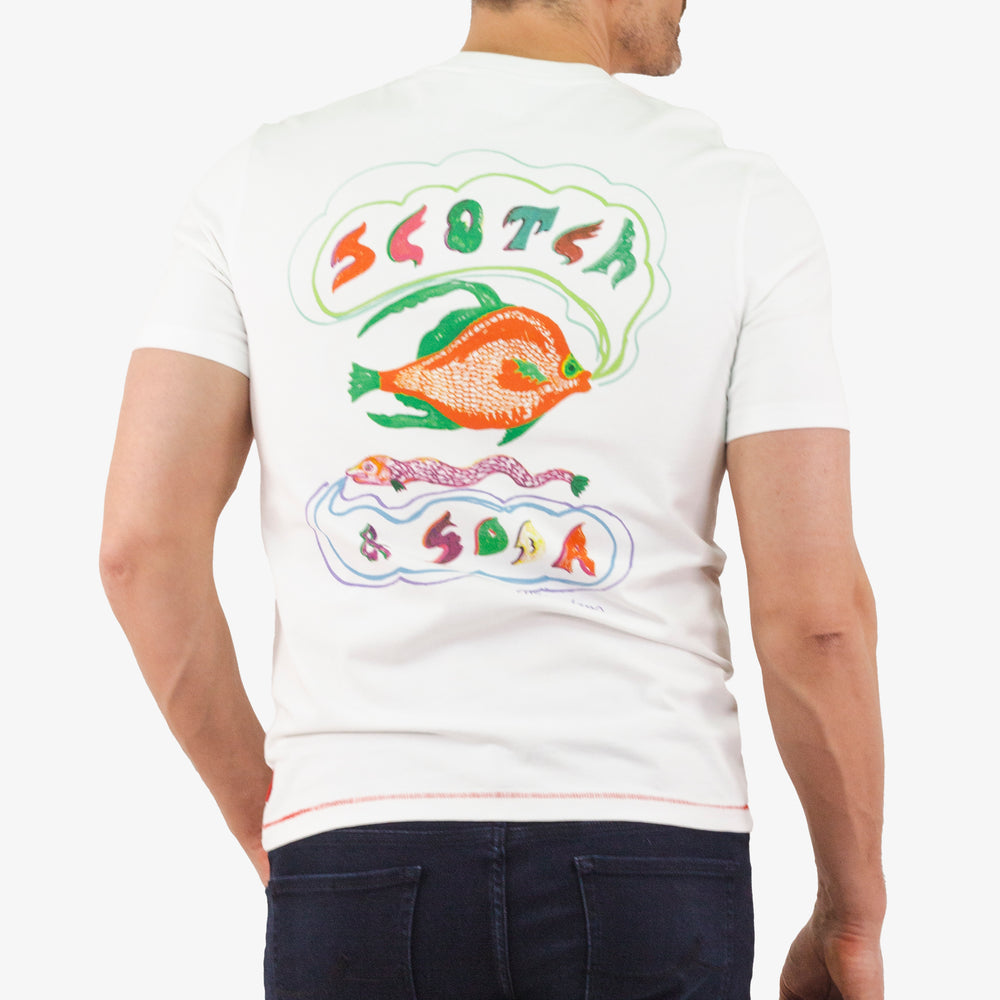 
                      
                        T-Shirt Scotch&Soda de couleur Blanc
                      
                    