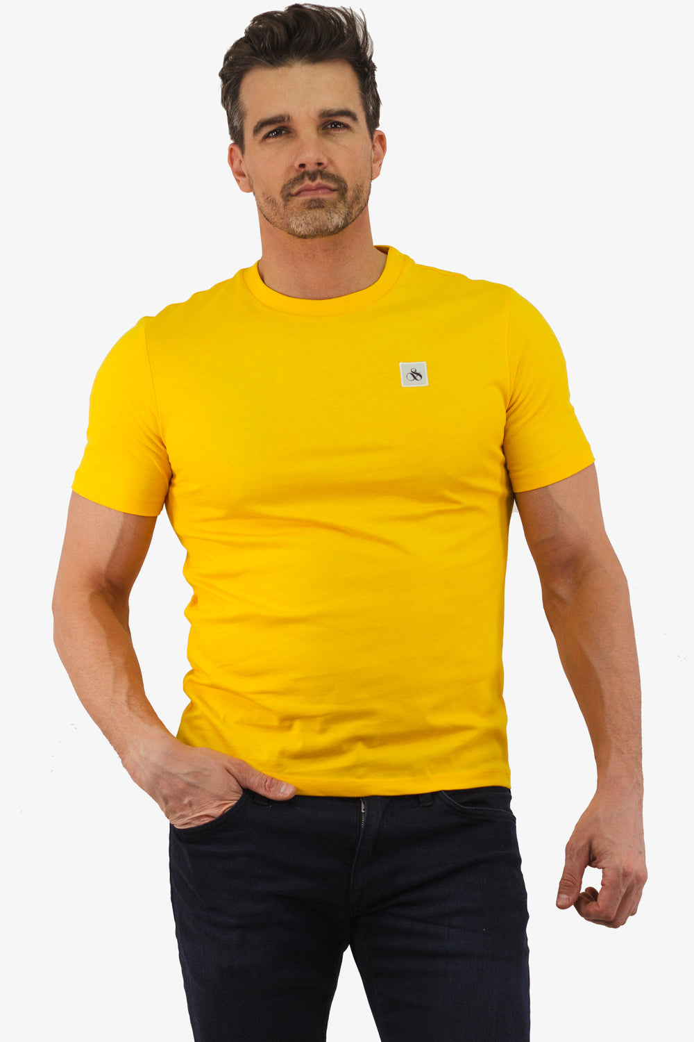 T-Shirt Scotch&Soda de couleur Jaune