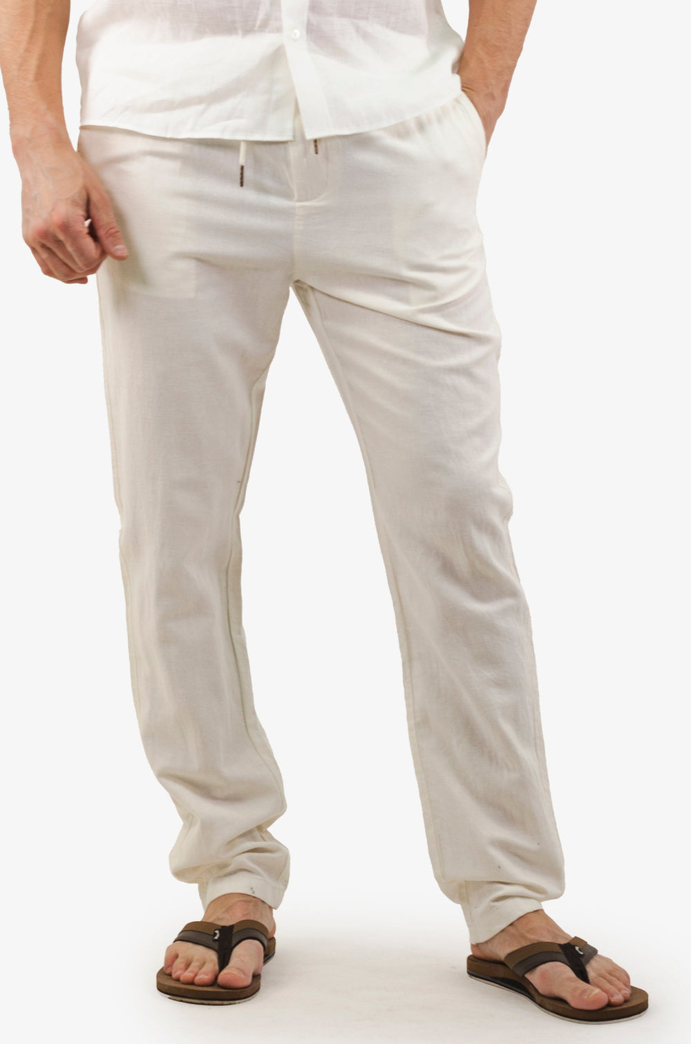 Pantalon Scotch&Soda de couleur Blanc Casse