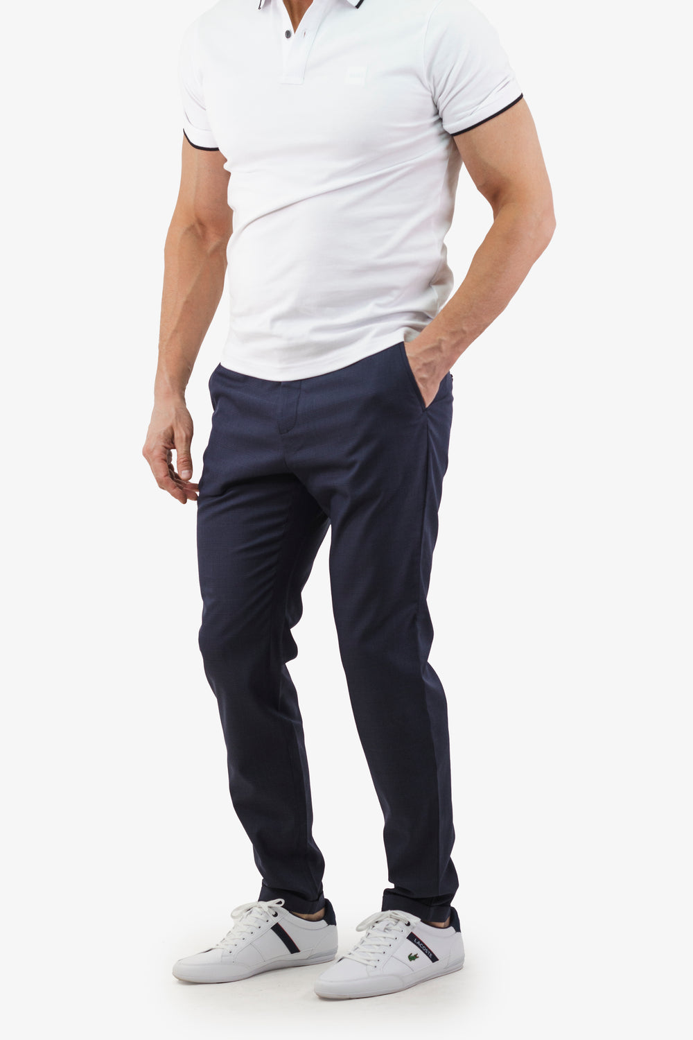 Pantalon 34 Heritage de couleur Bleu