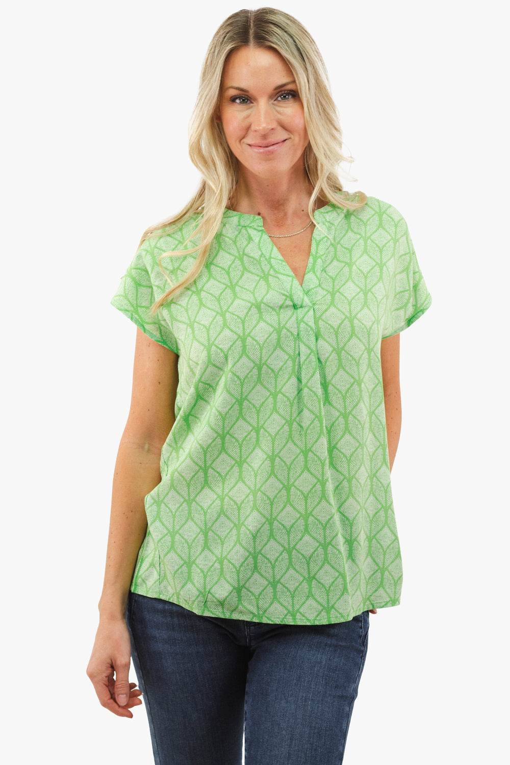 Cream top in Green color