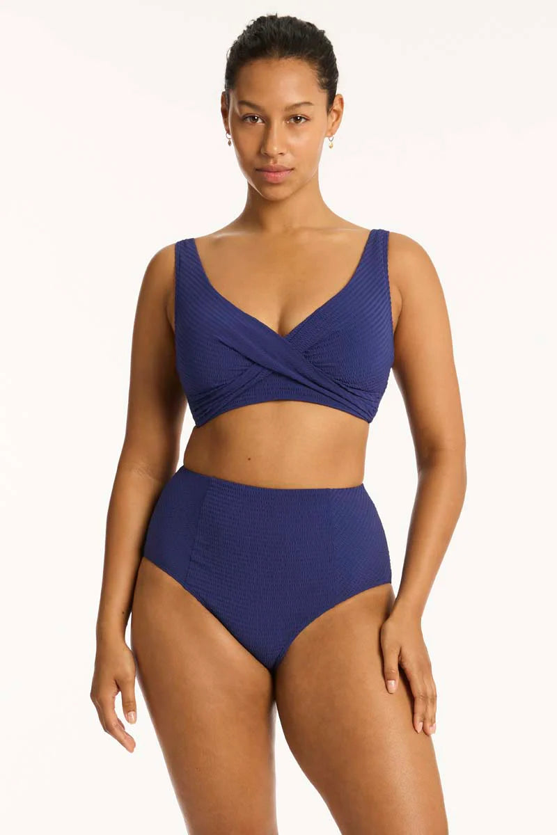 Haut De Maillot Sea Level de couleur Marine