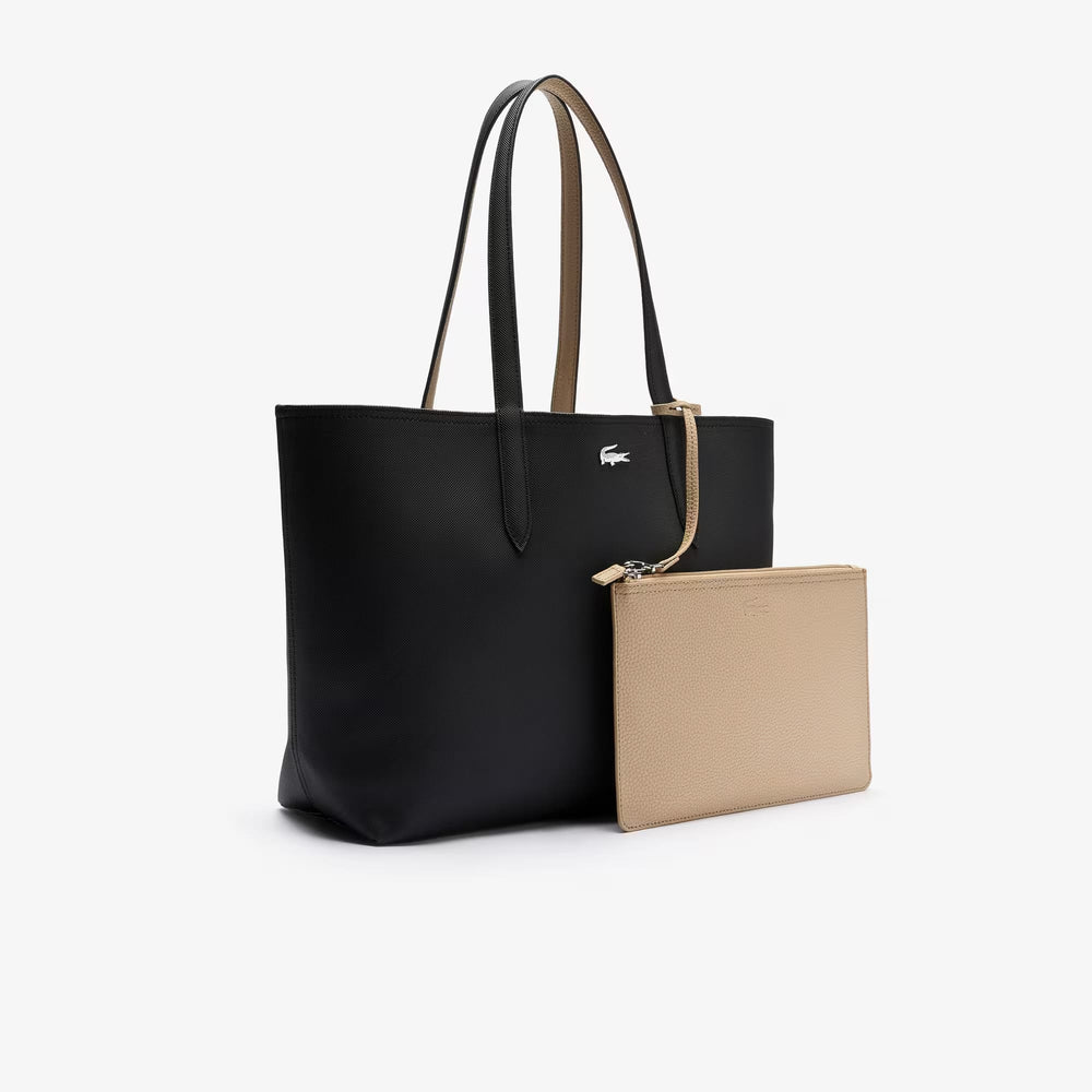 Sac Lacoste de couleur Noir-Beige