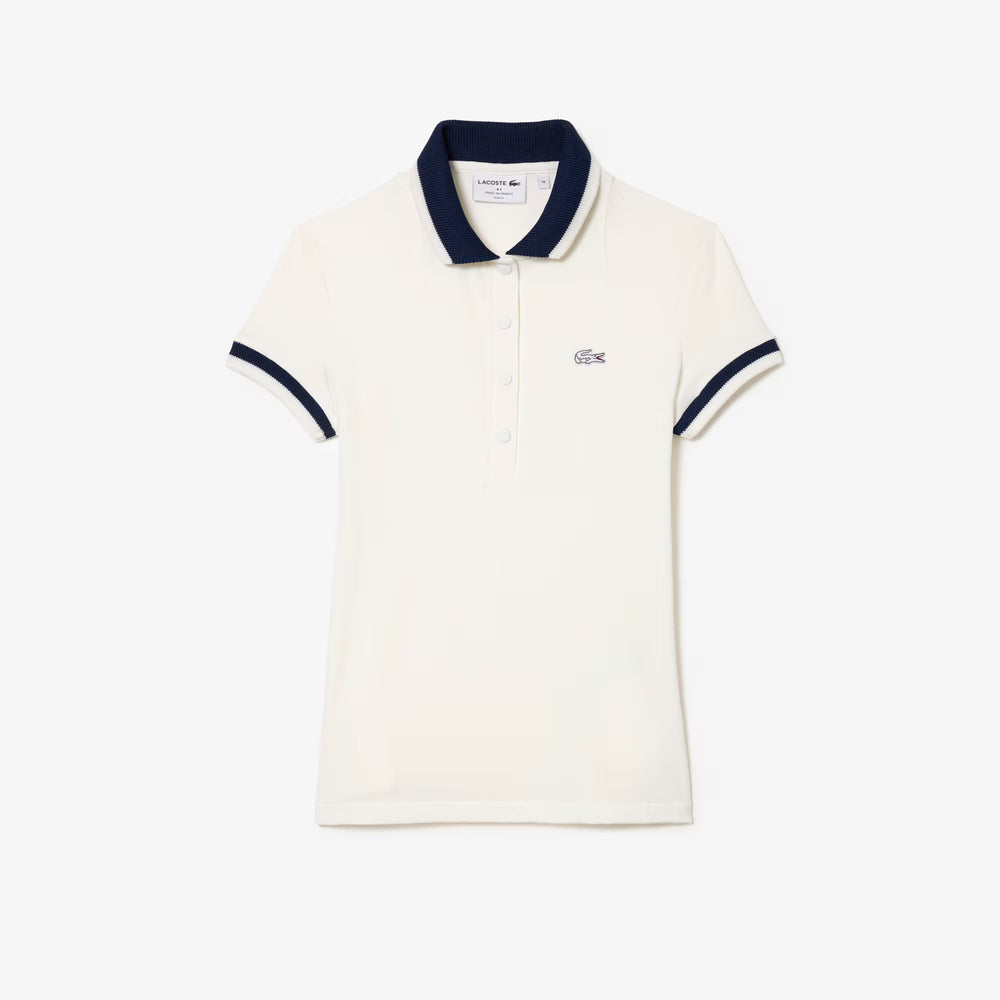 Polo Lacoste de couleur Blanc Casse