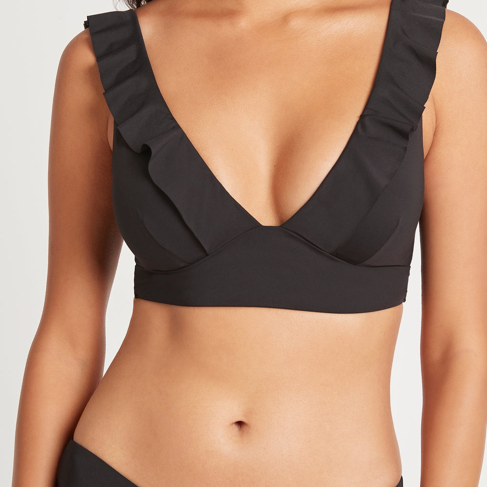 
                      
                        Top A Frill Essential Sea Level in Black color
                      
                    