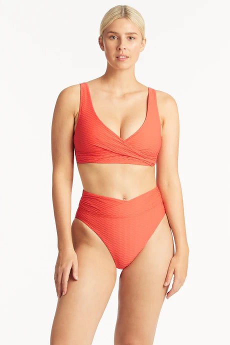 Multifit Sea Level top in Tangerine color