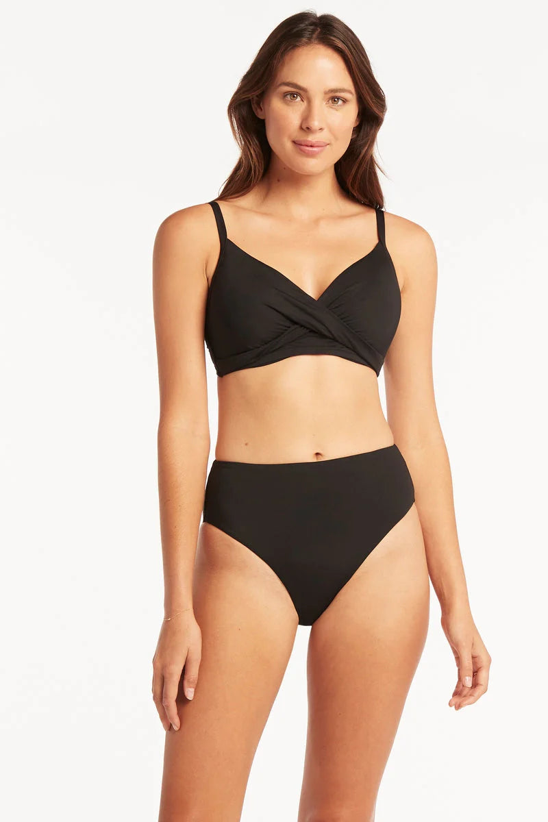 Haut De Maillot Sea Level de couleur Noir