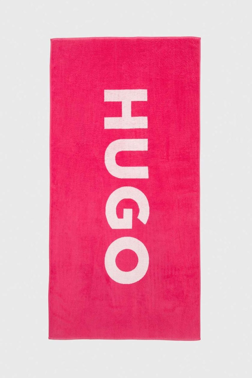 Serviette Hugo Boss de couleur Rose