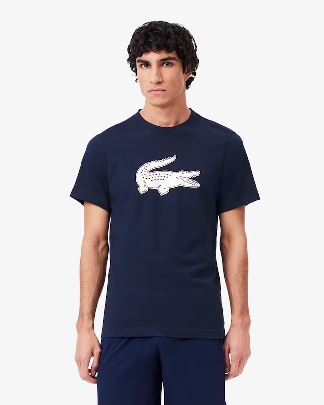 T-Shirt Lacoste de couleur Marine