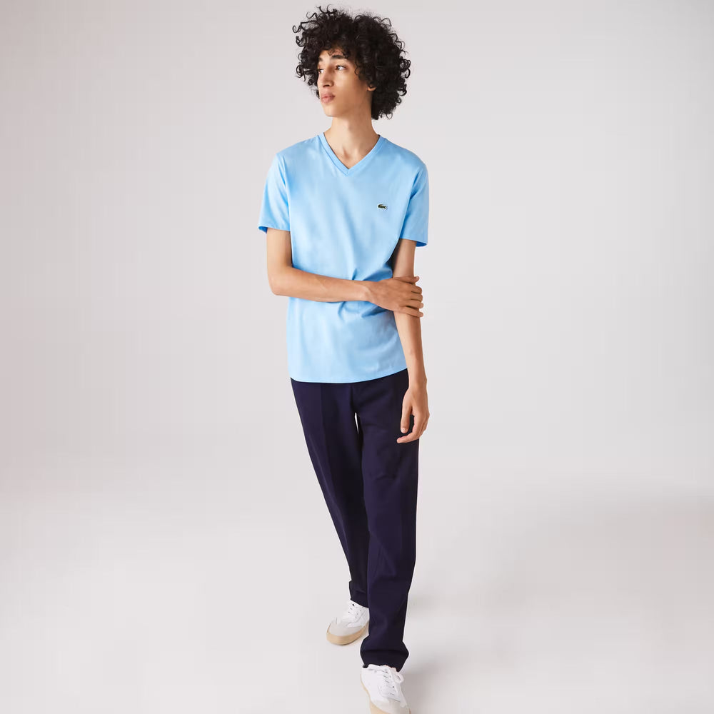 T-Shirt Lacoste de couleur Bleu Pale