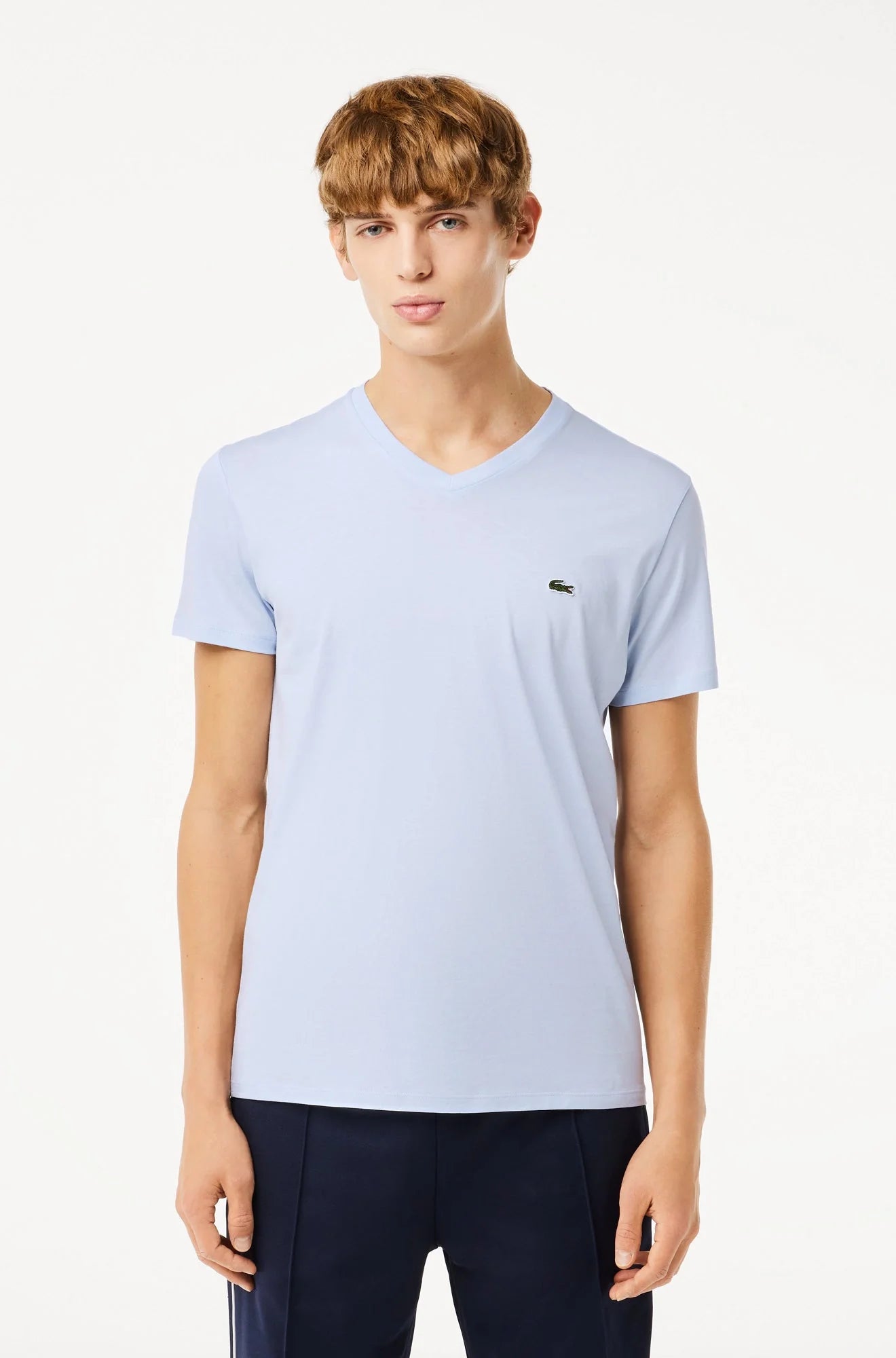 T-Shirt Lacoste de couleur Bleu Pale