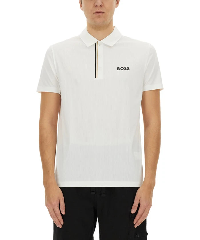 Polo Boss de couleur Blanc