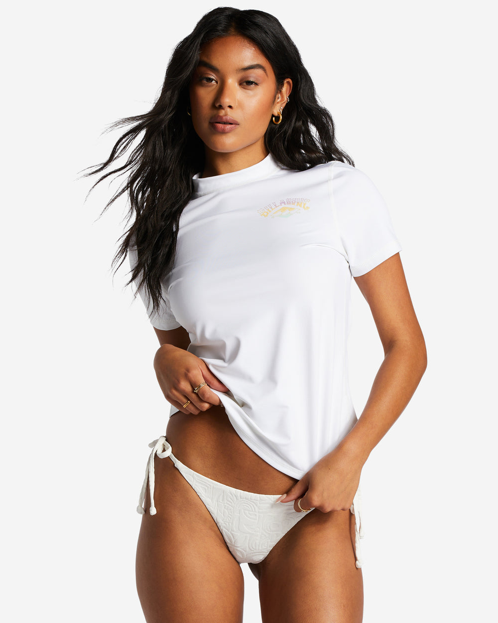 Haut Billabong de couleur Blanc