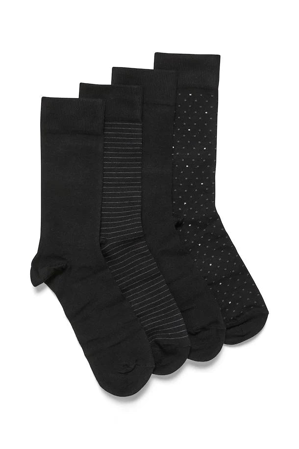 4 Chaussettes Matinique de couleur Noir