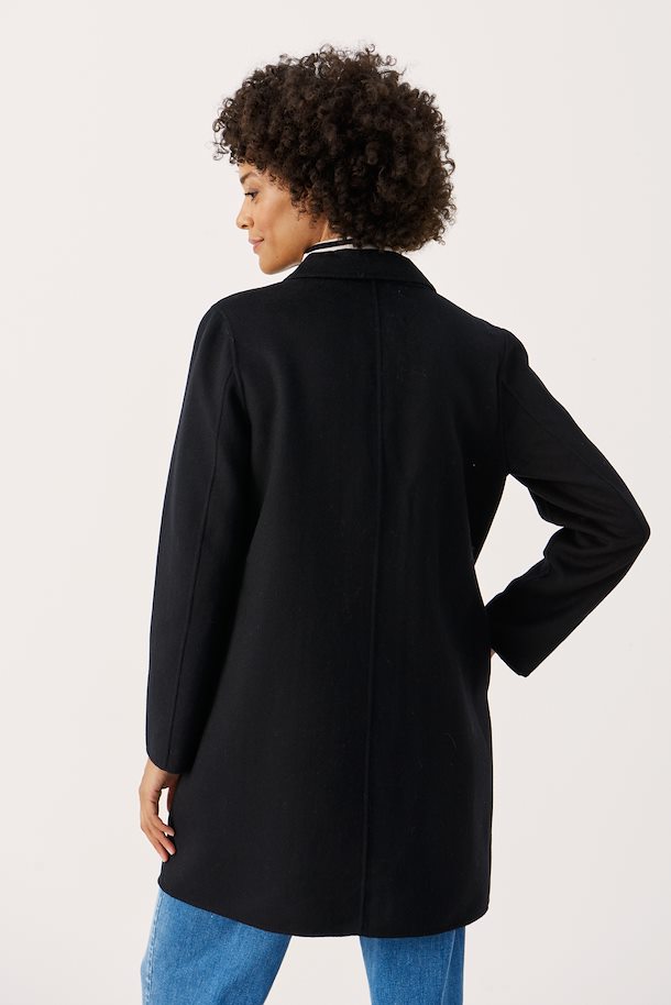 
                      
                        Part Two coat in Black color
                      
                    