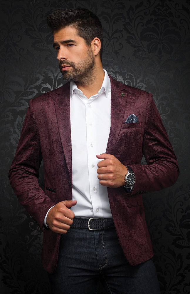 
                      
                        Blazer | JACKMAN, burgundy - AU NOIR
                      
                    