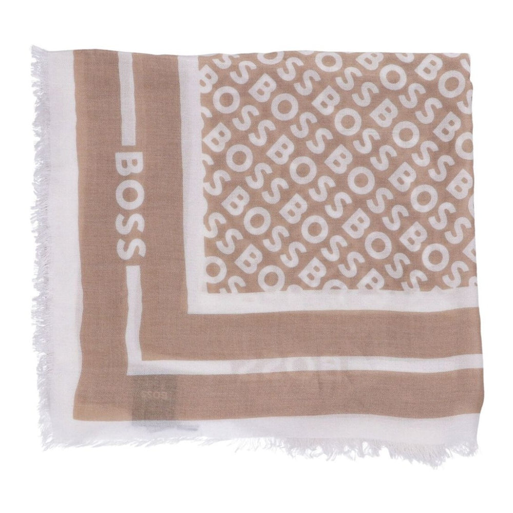 Foulard Boss de couleur Beige