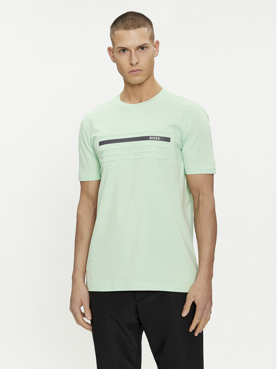 T-Shirt Hugo Boss de couleur Vert