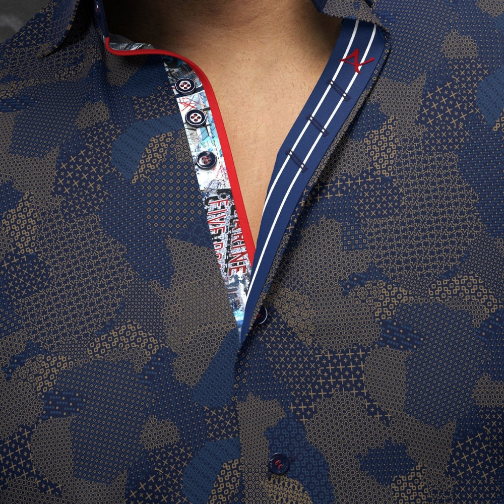 
                  
                    CHEMISE | ABRAHAM, Navy Tobacco - AU NOIR
                  
                