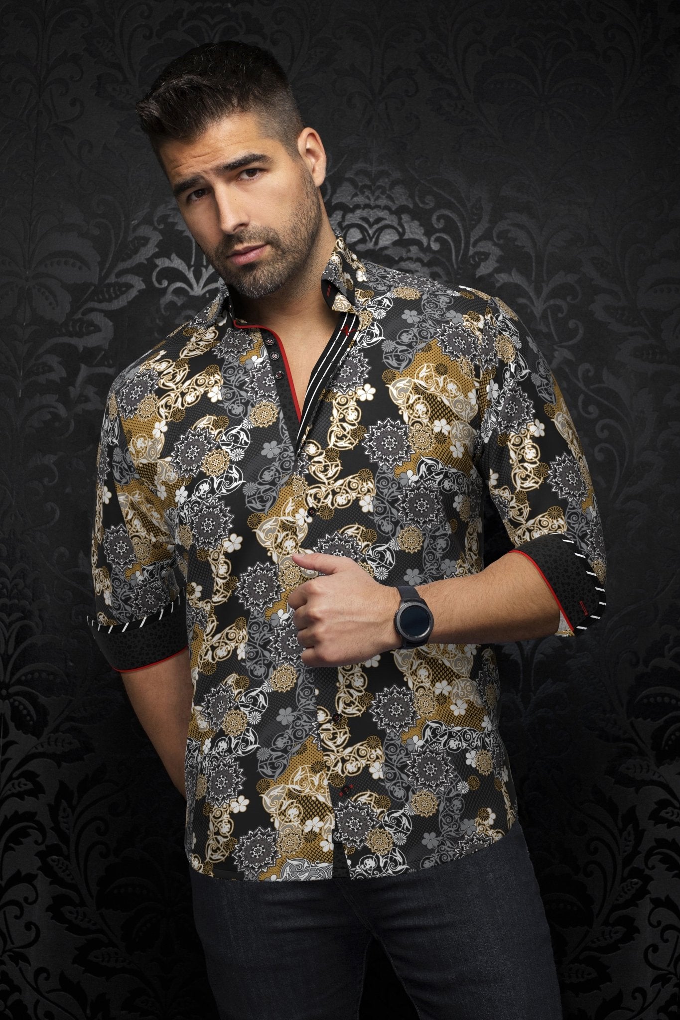 CHEMISE | ALBORI, Black Gold - AU NOIR