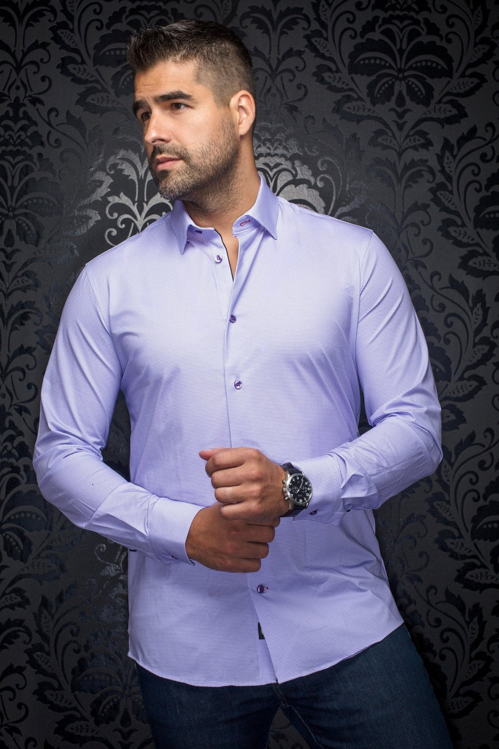 Chemise | ALEXANDER-PDP, lavender - AU NOIR