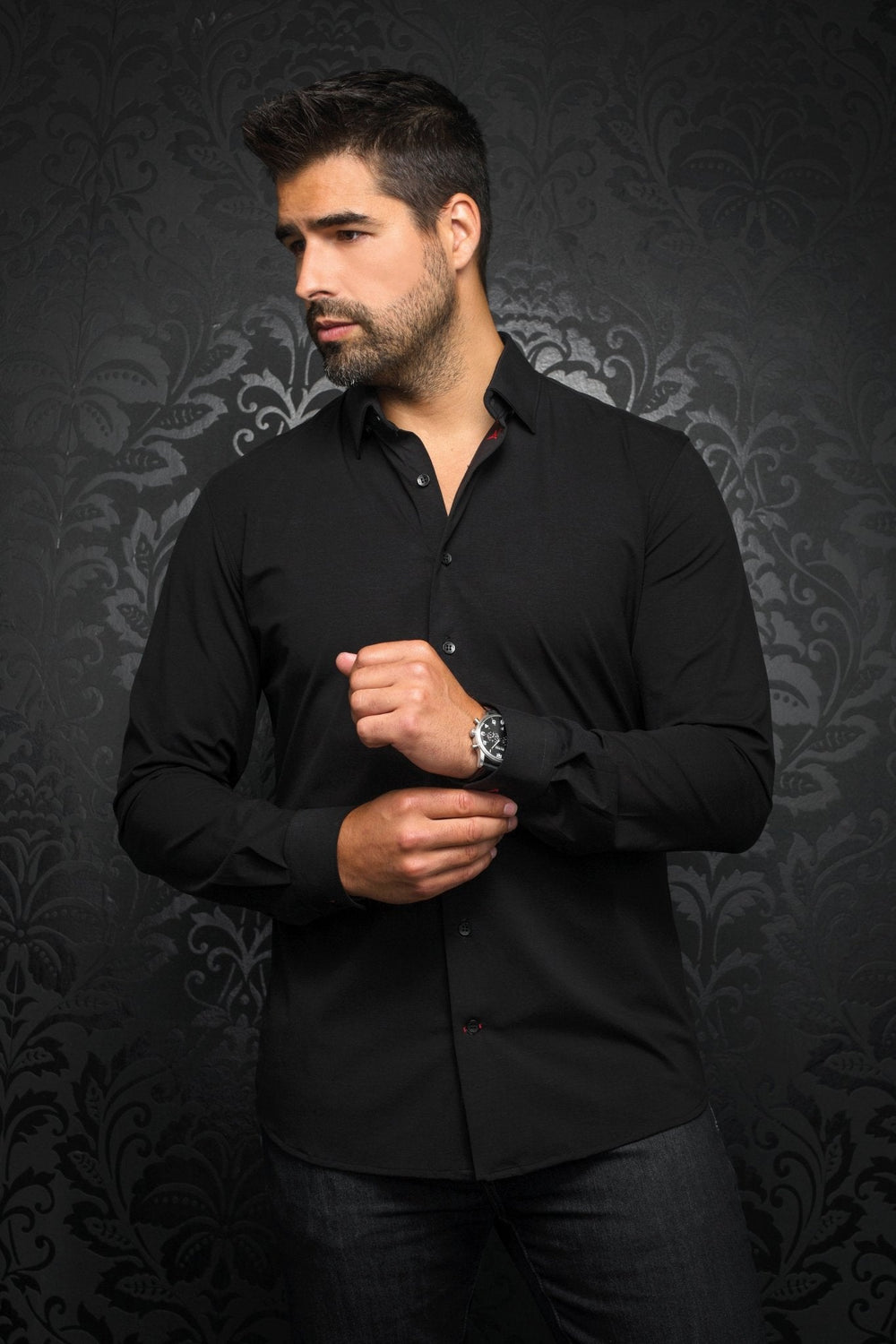 Chemise | ALEXANDER-SLD, black - AU NOIR