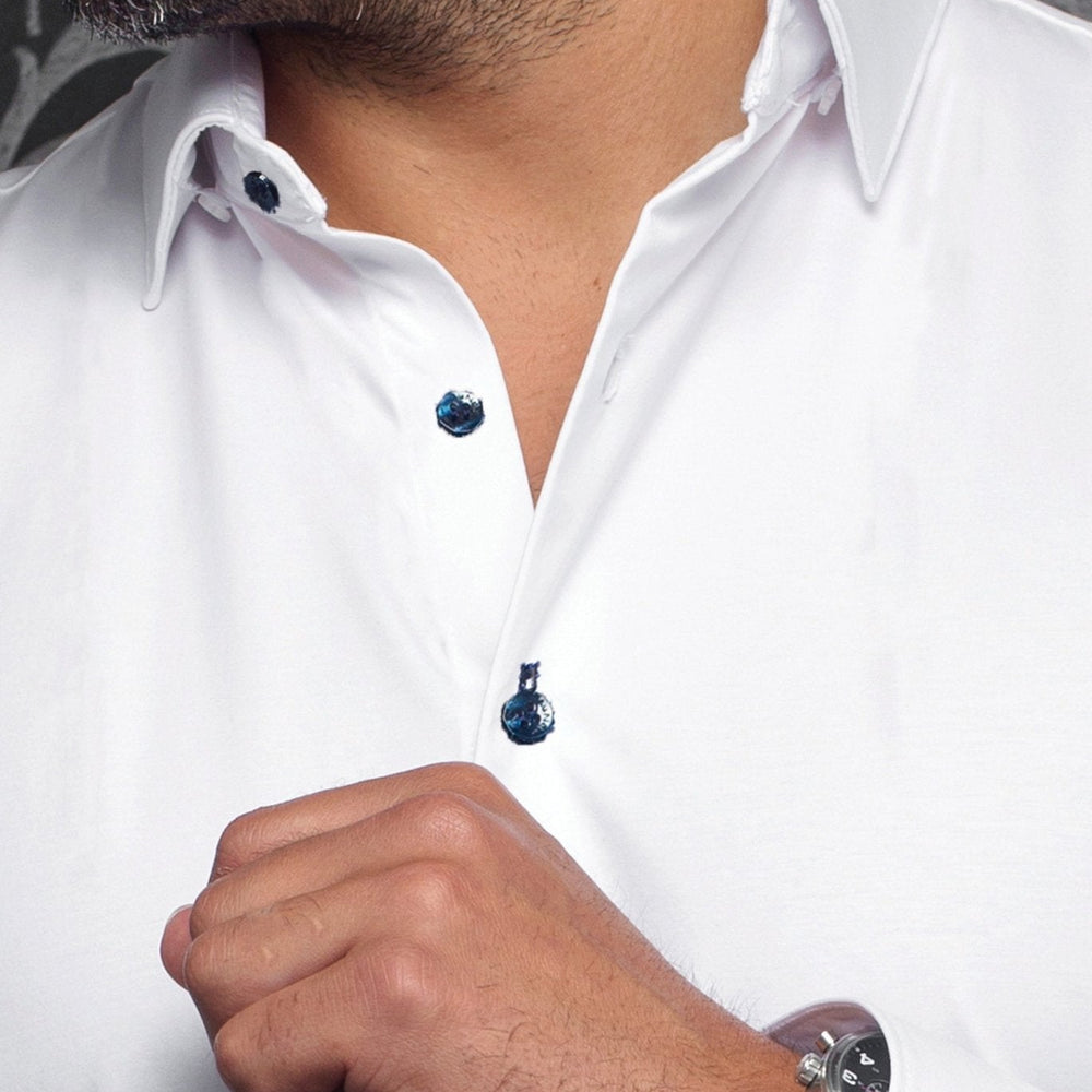 
                  
                    Chemise | ALEXANDER - SLD, white navy - AU NOIR
                  
                