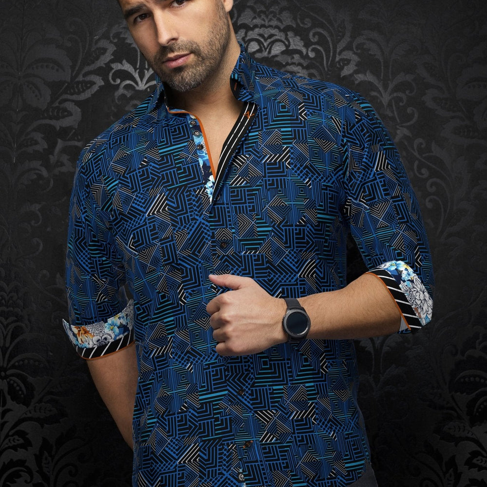 CHEMISE | ARIENZO, Blue - AU NOIR