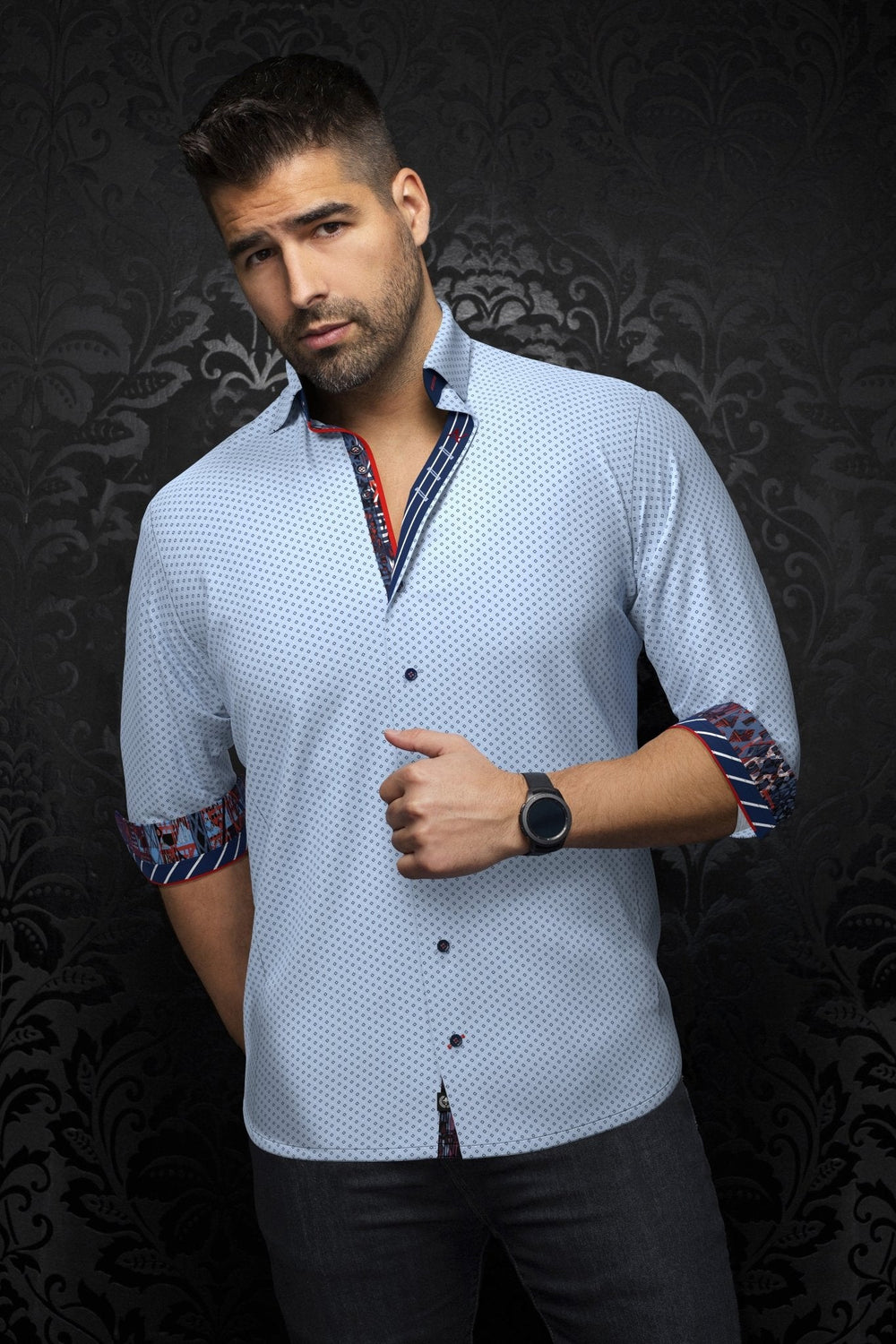 CHEMISE | BALLERINI, Light Blue - AU NOIR