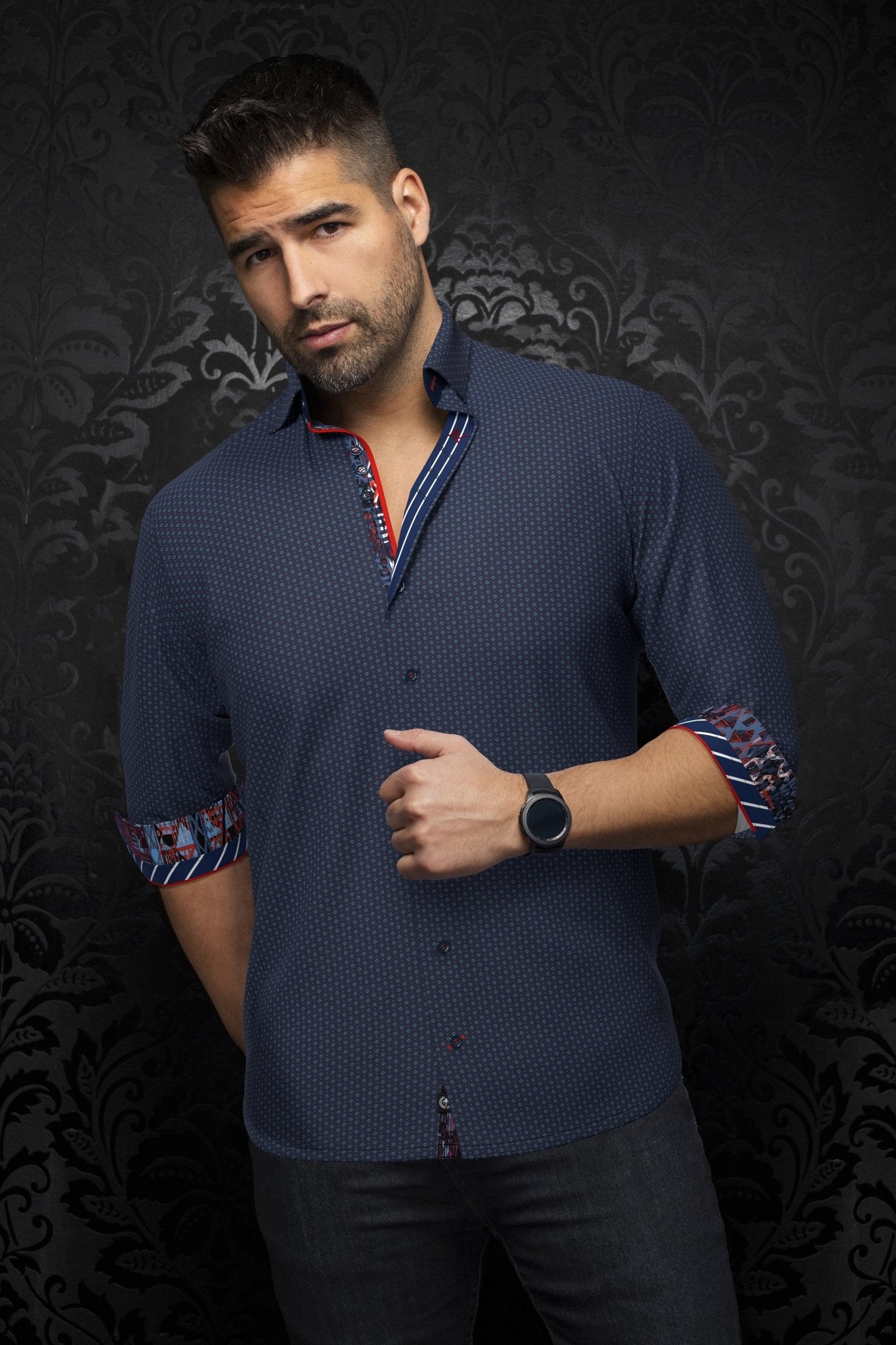 CHEMISE | BALLERINI, Navy - AU NOIR