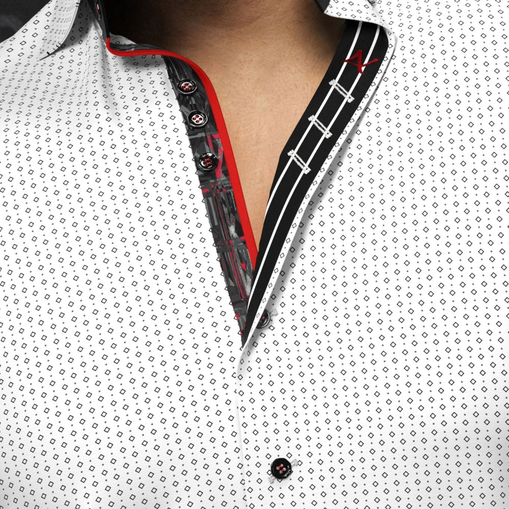 
                      
                        CHEMISE | BALLERINI, White Black - AU NOIR
                      
                    