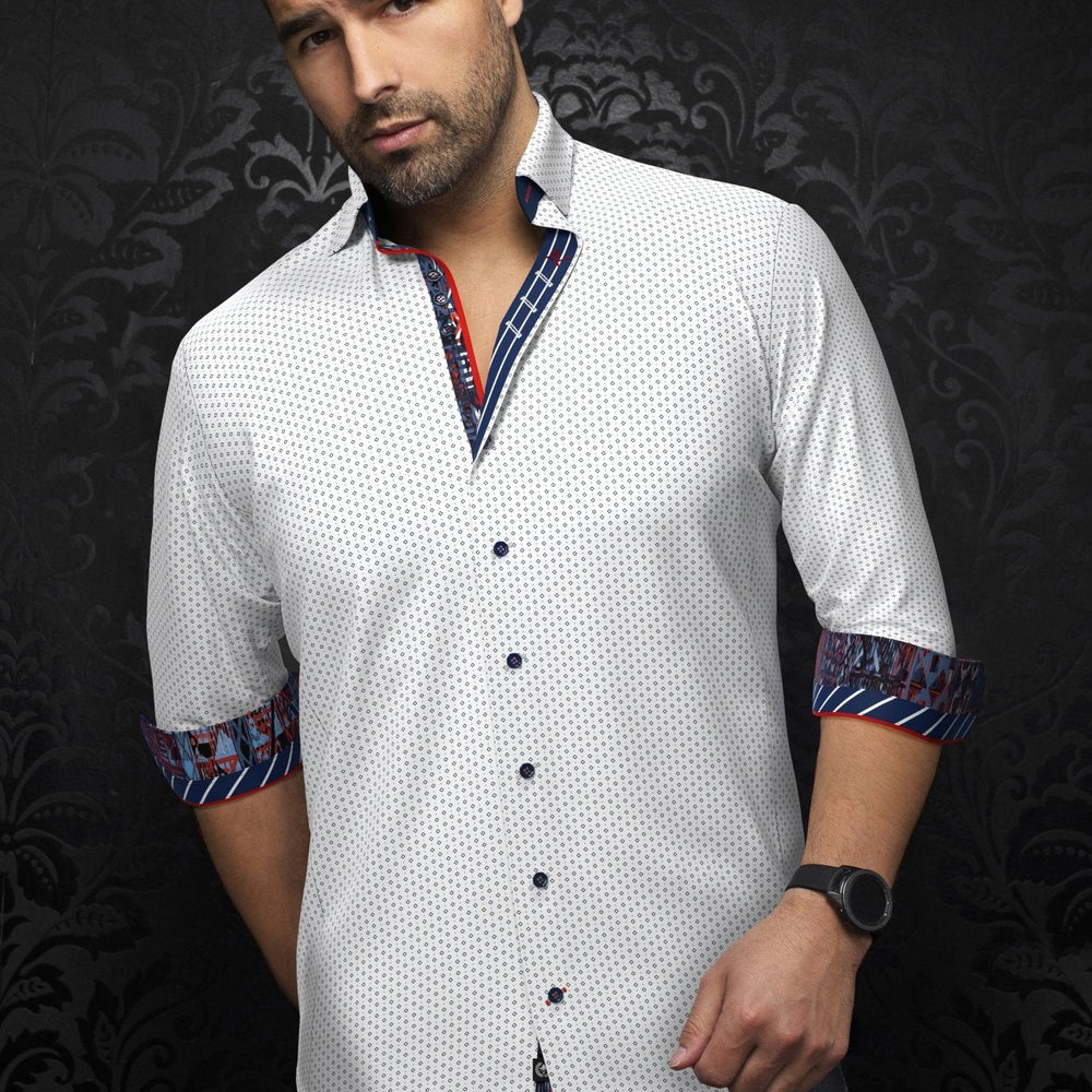 CHEMISE | BALLERINI, White Navy - AU NOIR