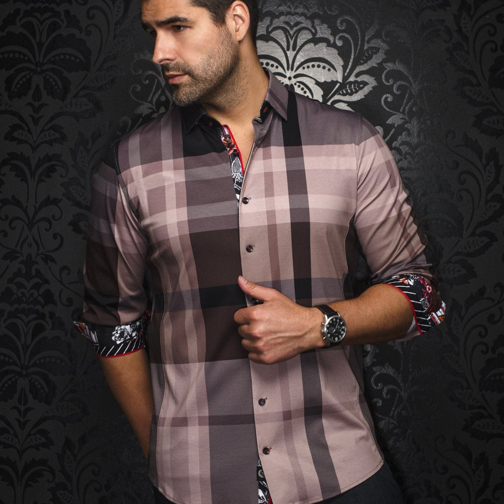 CHEMISE | BECK, Tobacco - AU NOIR