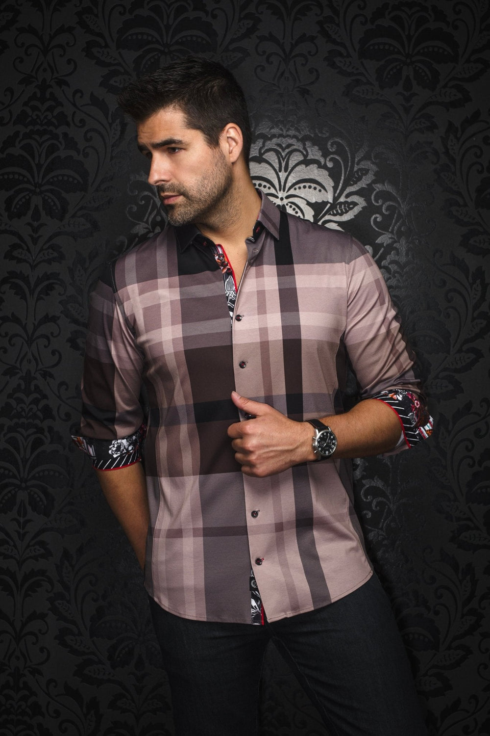 CHEMISE | BECK, Tobacco - AU NOIR