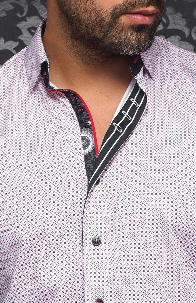 
                      
                        Chemise | BLONDEL, White / Pink - AU NOIR
                      
                    