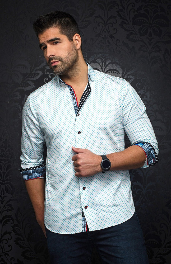 Chemise - BRADFORD, turquoise - AU NOIR