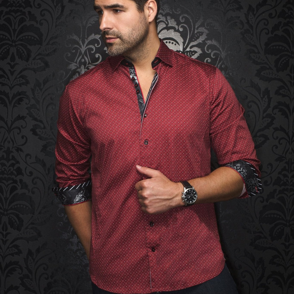 CHEMISE | CARELLI, Burgundy - AU NOIR