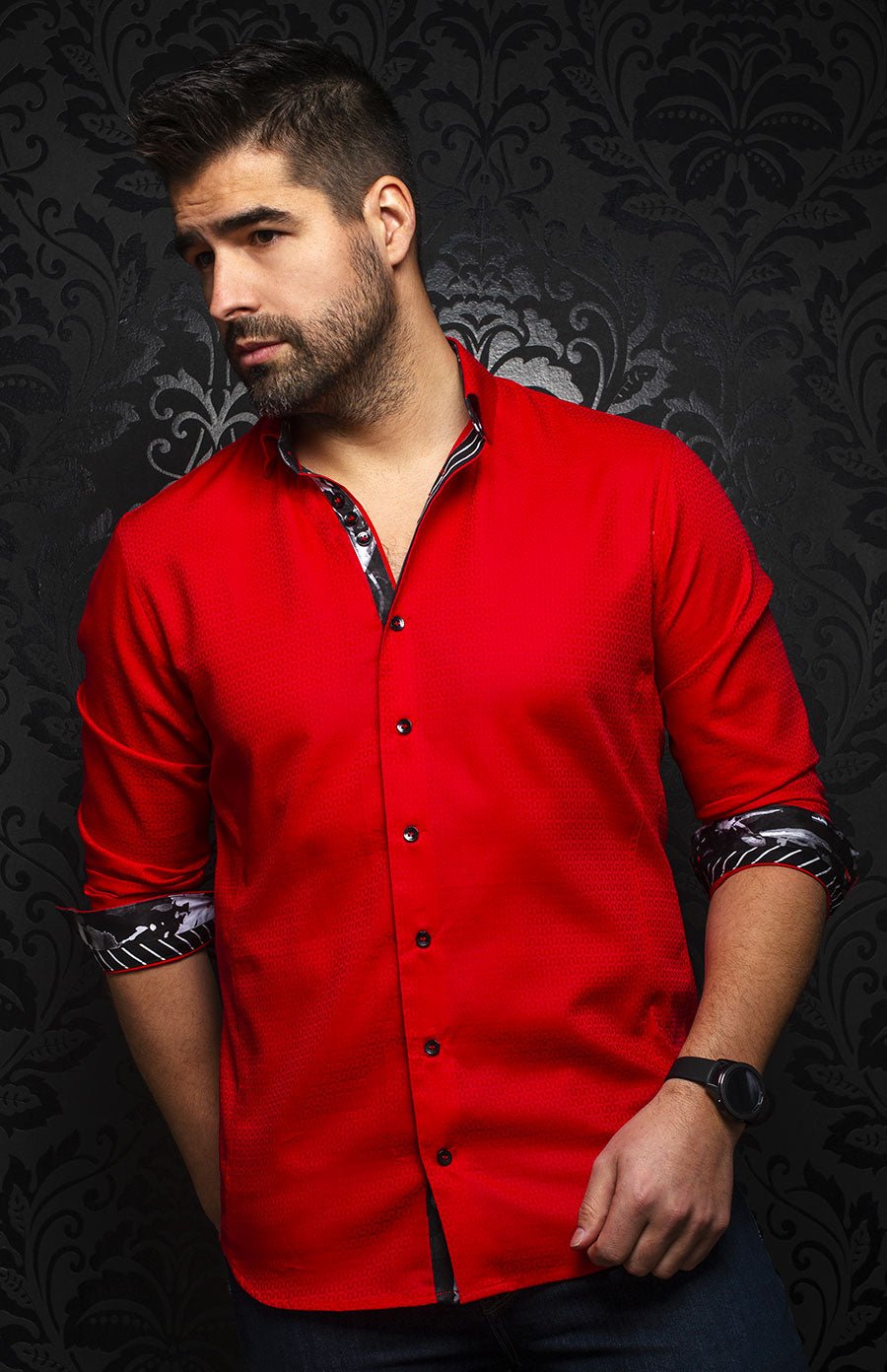 Chemise | CAREY, Red - AU NOIR