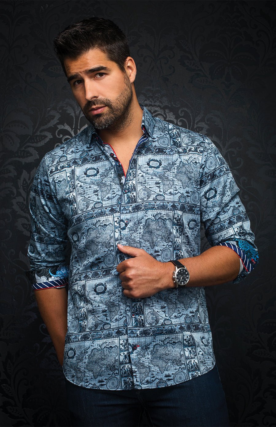 Chemise | CARTEL, Blue - AU NOIR