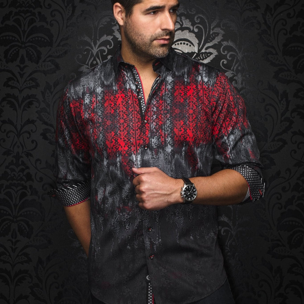 CHEMISE | DARRELL, Black Red - AU NOIR