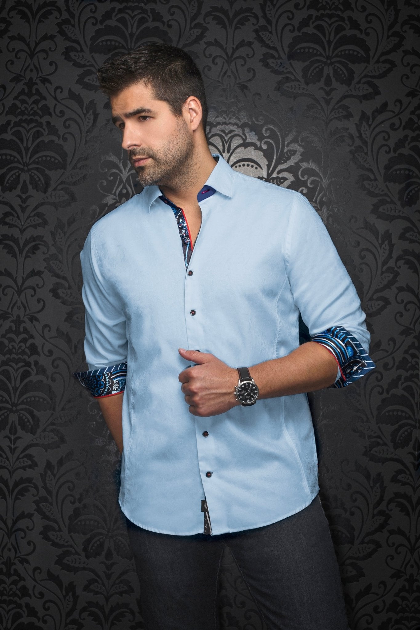 CHEMISE | DOMINION, Light Blue - AU NOIR