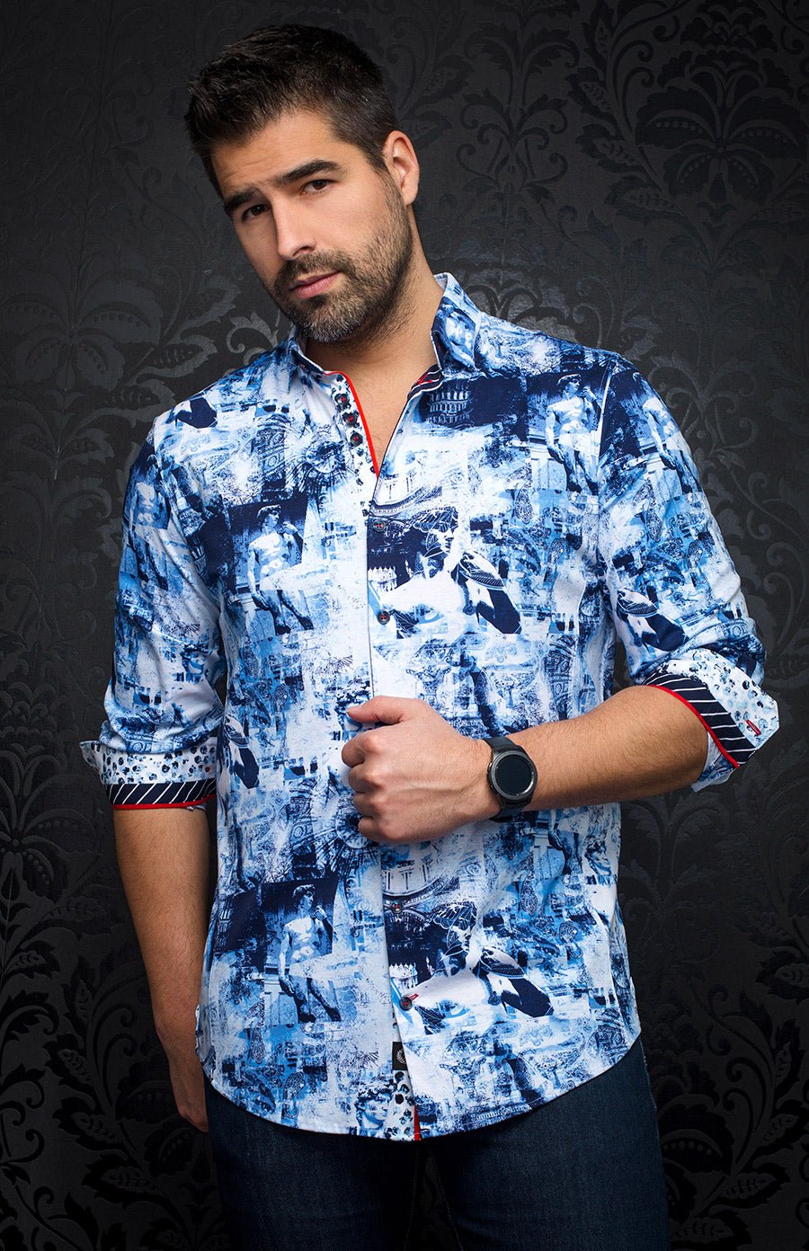 Chemise | DUATO, light blue - AU NOIR