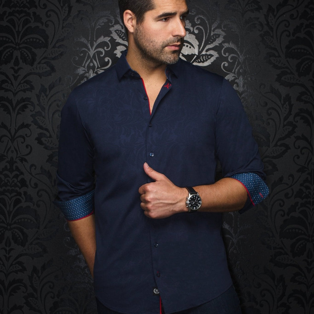 CHEMISE | DUNN, Navy - AU NOIR