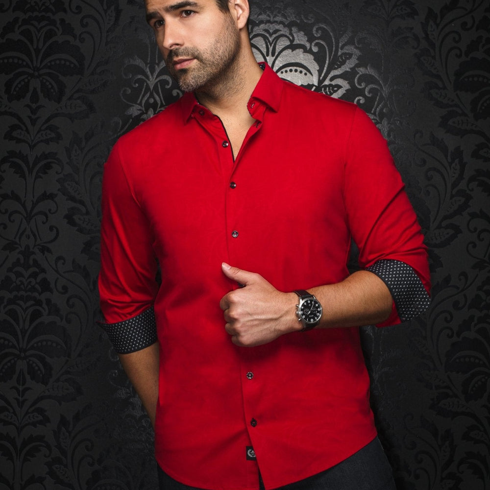 CHEMISE | DUNN, Red - AU NOIR